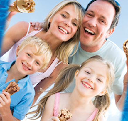 Famille crème glacée